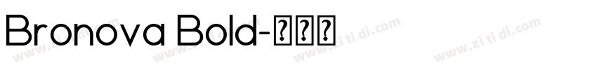 Bronova Bold字体转换
